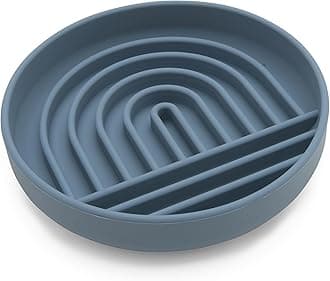 - Should We Go? Slow Feeder for Dogs & Cats, The Slowdown Bowl Silicone Slow Eating Mealtime Solution with Modern Lick Mat Design, Reduces Gulping, Fits 1 Cup, 6” Across x 1.25” Tall, Small-Ocean