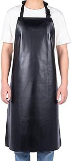Homsolver Heavy Duty Vinyl Waterproof Apron for Unisex Adult, Ultra Lightweight, Chemical Resistant Industrial Work Apron