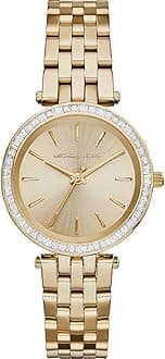 Michael Kors Darci Watch for Women, Quartz movement with Stainless steel or Leather strap