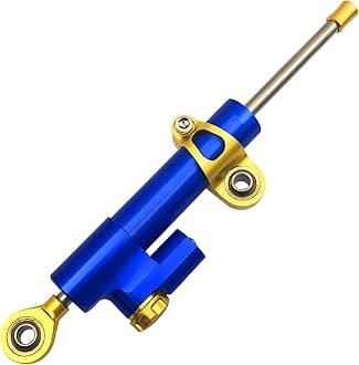 Motorcycles Adjustable Steering Stabilize Damper for SUZUKI GSX-S1000/F/ABS B-KING SV650/S DR 650 S/SE for YAMAHA XJR 1300/RACER R1 (blue)