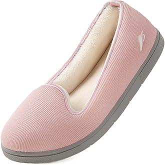 Wishcotton Women's Lightweight Memory Foam Closed - Back Slippers, Comfy Non - Slip House Shoes for Indoor & Outdoor