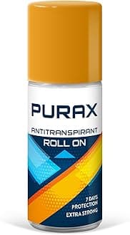 Purax Anti-Transpirant Roll-On Extra Stark, 1er Pack (1 x 50 ml) ,farblos