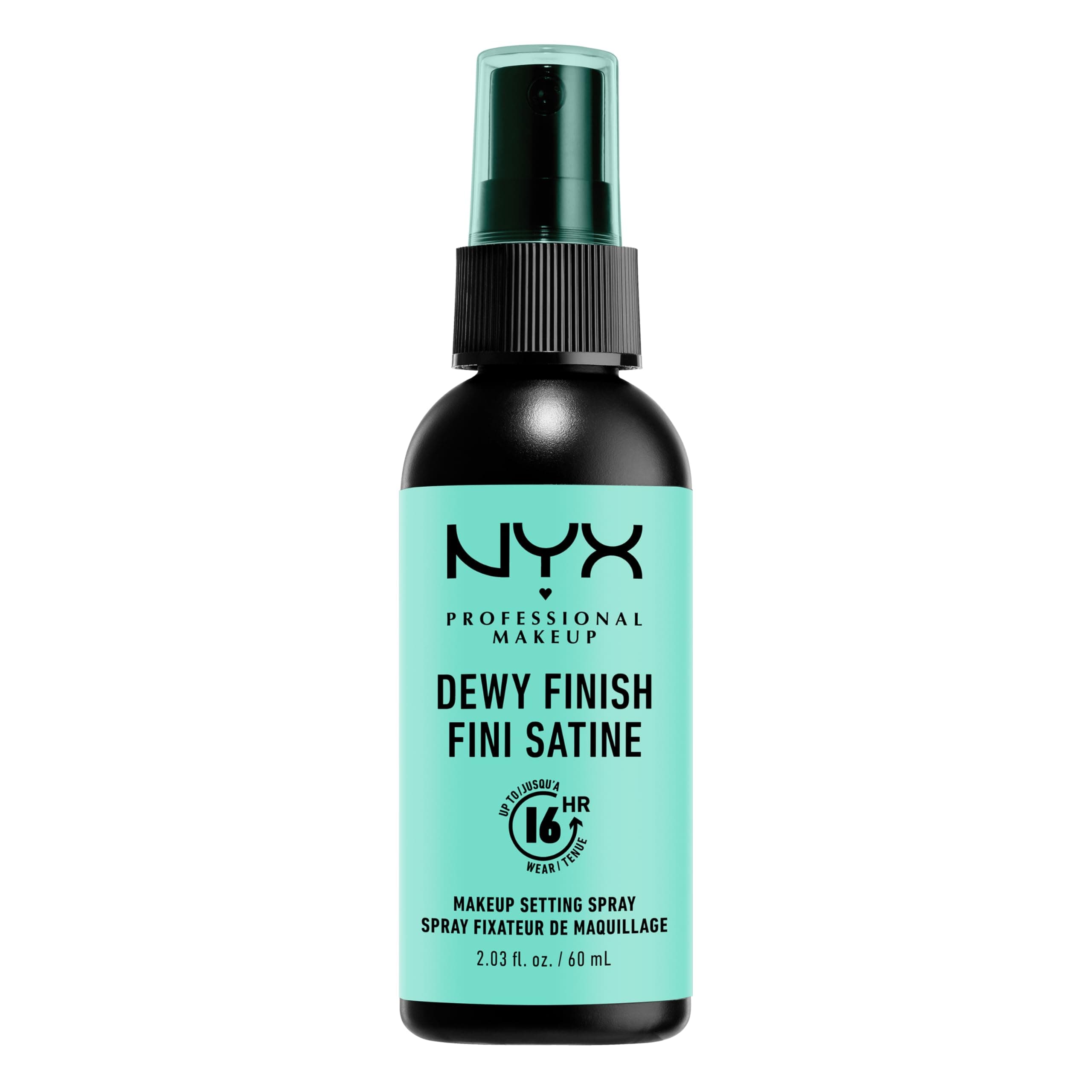 NYX Professional Makeup | Dewy Finish, Lightweight and Extends Makeup Wear Up to 16 hours, Makeup Long Lasting Setting Spray - 02, Dewy Finish , 60 ml