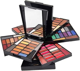 CHSEEA 11Pcs Pro Eyes Makeup Gift Set Essential Starter Makeup Kit Includes Eyeshadow Powder, Eyeliner, Mascara, Eyebrow Pencil, False Eyelash, Curler and Gift Box #3