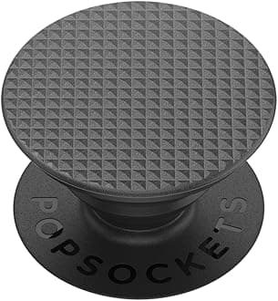 - ​​​​PopSockets Phone Grip with Expanding Kickstand - Knurled Textured Black