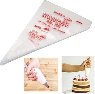 SelfTek 100Pcs Disposable Icing Piping Pastry Bags, Frosting Bag Cake Cupcake Cookies Decorating Bags for Icing and Frosting