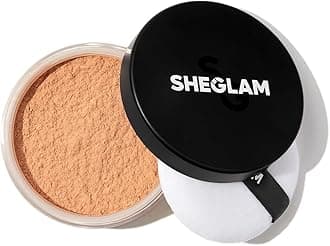 Baked Glow Setting Powder Oil Control Loose Face Powder Translucent Pore-Less Flawless Smooths Fine Lines Glowy Powder - Light Brown