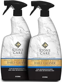 Granite Cleaner - 32 Fluid Ounces (2 Pack) Granite Marble Quartz Tile Travertine Limestone Slate Clean