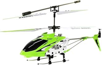 S107 3 Channel RC Helicopter with Gyro, Green