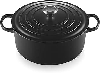 Le Creuset Enameled Cast Iron Signature Round Dutch Oven, 7.25 qt., Licorice