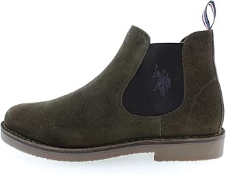 U.S. Polo Assn. Green Leather Men Ankle Men's Boot