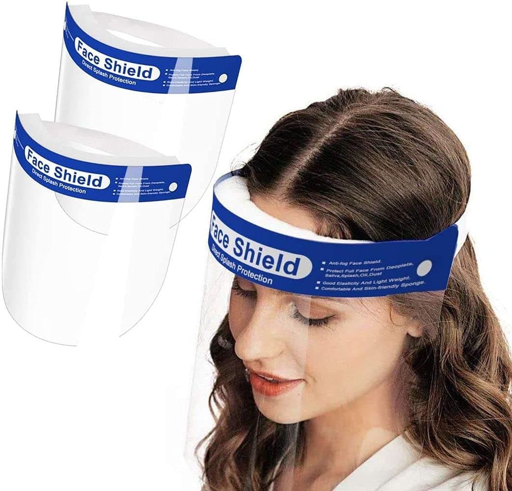 Aksmit Disposable Face Shield With Adjustable Elastic Strap Ak-Fs-P2-1074For Isuzu V-Max (All Year Model) ,Pack Of 2