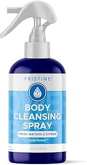 PRISTINE Body Cleansing Spray, No-Rinse Body Wash, Body Spray, Body Mist, Cleaning Quick Shower Body Wipe Alternative, Moisturize Skin, Freshen Up - Fresh Waters & Citron