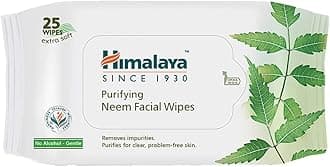 Himalaya Purifying Neem Facial Wipes, 25 Count