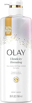 Olay Body Wash for Women, Elasticity Boosting, Collagen Peptide Serum Complex, Renews Moisture, Free of Parabens & Phthalates, Vitamin B3 Lameller Technology, For All Skin Types, 26 fl oz