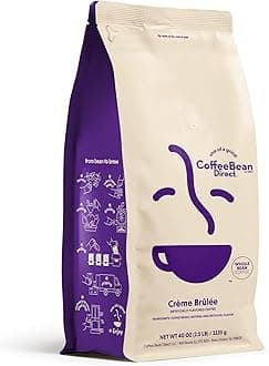 Coffee Bean Direct Crème Brûlée Flavored, Whole Bean Coffee, 2.5 Pound Bag (Pack of 1)