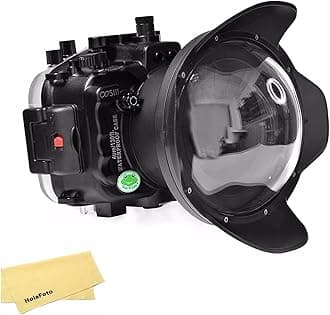 Seafrogs Underwater Housing for Sony A7S III + WA005F 6" Dome Port Kit, 40M/130FT Waterproof Case for Sony A7SIII A7S3 Alpha 7S III+FE16-35mm F2.8, FE 28-70mm F3.5-5.6, 24-70mm F/4