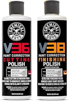 Chemical Guys Gap_Vkit_101 V36 Optical Grade Cutting Polish And V38 Final Polish, 16 Ounce, 2 Items