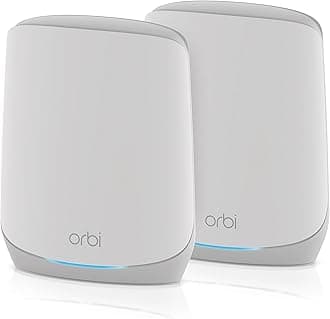 Orbi Tri-Band WiFi 6 Mesh Network System (RBK762S) – Router + 1 Satellite Extender, Security Features, Up to 5.4 Gbps, Covers up to 4,000 sq. ft. 75 Devices, Free Armor Security