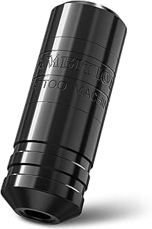 Torped 32mm Rotary Tattoo Machine Short Pen with Brushless Motor Professional Cartridges Tattoo Gun with RCA Cord for Tattoo Artists