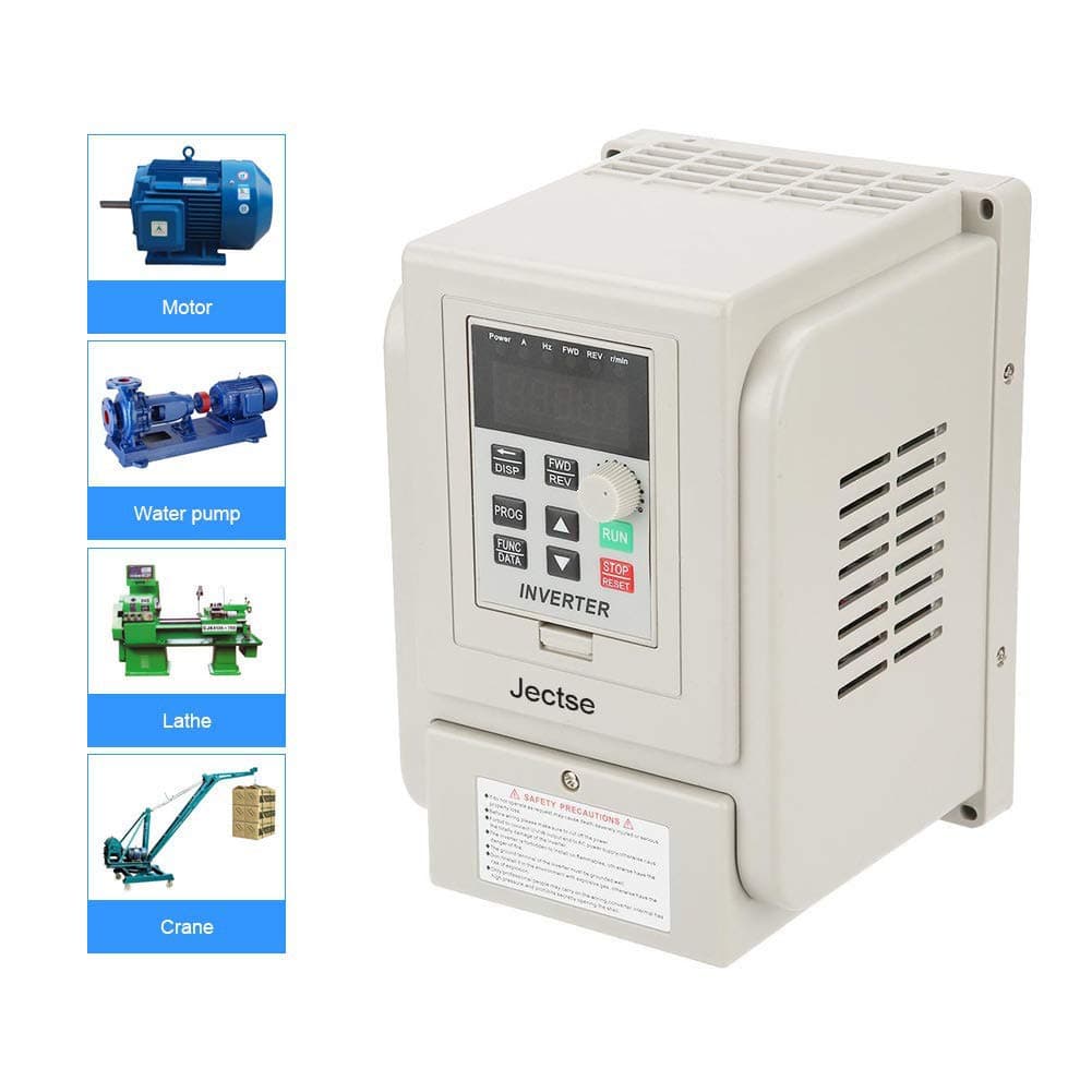 – VFD Inverter 220V 4KW,Universal Variable Frequency Drive Single phase to 3 phase Inverter Frequency Converter PWM control V/F open loop,VFD Speed Controller
