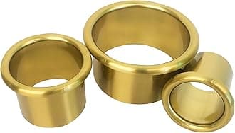 QUEESALN Hair Styling Station Dryer Curling Iron Appliance Hot Iron Tools Holder Tube (Golden, 3inch, 2inch, 1.5inch, 1.78inch)