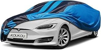 Kaugung Car Cover for Tesla Model S（2012-2025）, Lightweight Waterproof Car Cover for Automobiles Resistant Outdoor Sun UV Rain Dust Snow Wind Protection.