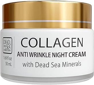 Collagen Anti Wrinkle Night Cream with Dead Sea Minerals Stable Vitamin C 1.69 fl. oz
