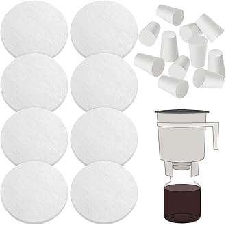 Tondiamo 20 Pack Cold Brew Coffee Filters Include 8 Coffee Filter 12 Reusable Coffee Filter Replacement Rubber Stoppers Kit for Cold Brew System