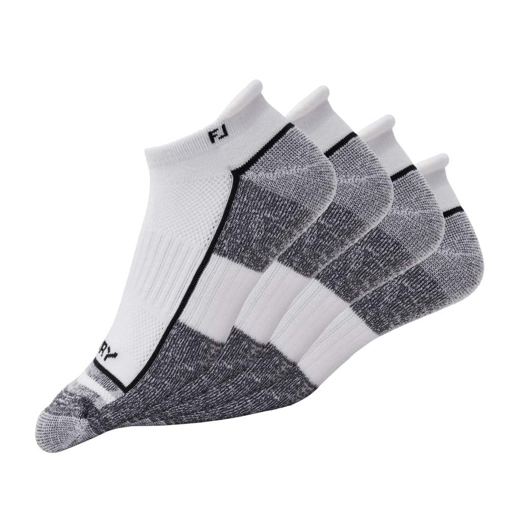 Men's ProDry Roll Tab 2-Pack Socks, White, Fits Shoe Size 7-12