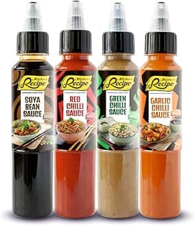 Mother's RECIPE Sauce Combo - Soya Sauce 240 Gm, Red Chilli Sauce , Green Chilli Sauce 200 Gm And Garlic Chilli 220 Gm, Combo Pack Of 4