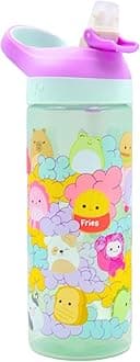 HOX Squishmallows Drinks Bottle 600ml Reusable Water Bottle with Carry Loop | Removable straw & spill Proof | BPA free Plastic Bottle- Best Gift for Squishmallows Fans
