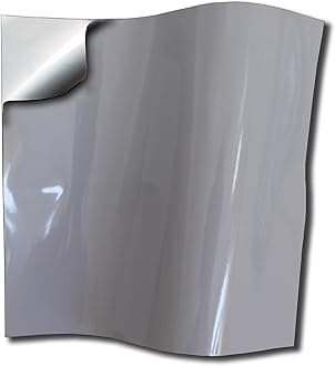 50pc Tile Stickers 6 x 6 inch Transfers Covers for Kitchen Bathroom 15 x 15cm Square Wall Tile DIY Stick On Wall Peel and Stick Tile Style Decals Stickers Transfers TSA30 (Grey, 15x15 cm)