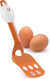 Lil' Flip Egg Spatula, Slotted and Compact Turner, Multi-Use Flipper for Any Food From Burgers to Pancakes, Durable Nylon, Heat Resistant Up to 400 Degrees