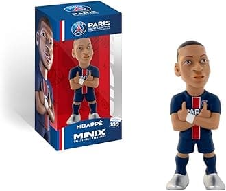 PSG Paris Saint-Germain Minix Football Stars Collectible Figurine – Official Licensed 12cm Soccer Display Figure for Fans & Collectors (Kylian Mbappe)