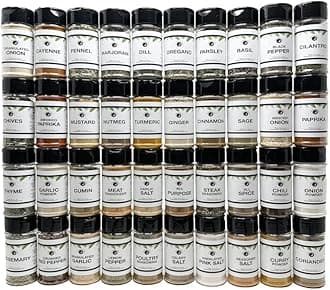 Ultimate Pantry Seasoning, Herb, Spice and Seasoned Salt Set | 40 Count | Premium All Natural | Everything Your Spice Rack Needs! | Create Unique Flavors at Home!