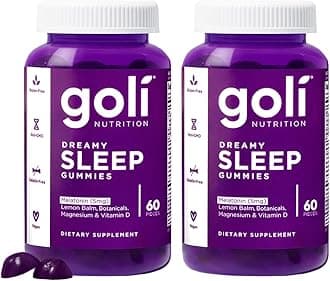 Dreamy Sleep Gummy - 60 Count (Pack of 2) - Melatonin, Vitamin D, Magnesium, and Lemon Balm Extract - Gelatin-Free, Gluten-Free, Vegan & Non-GMO