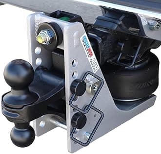 Shocker Streamline Aluminum Air Hitch & Combo Ball, Fits 2" Hitch Black Combo 2" & 2-5/16" Balls