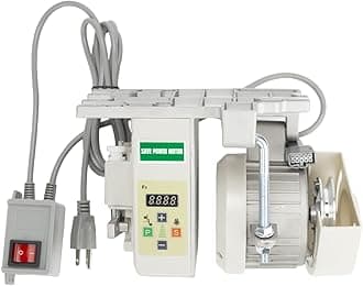 Sewing Machine Servo Motor, 110 Volts, 1HP(750W), Adjustable Speed 200RPM to ...