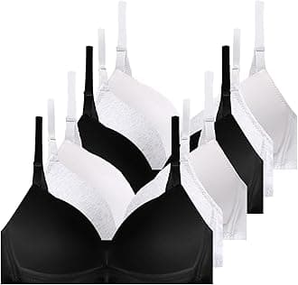 Big Girls Cotton Training Bras Kids Wireless Light Padded for Teens 10-18 Years