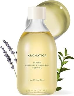 AROMATICA Serene Body Oil Lavender & Marjoram - 100ML / 3.38 fl. oz - Aromatherapy Massage Oil