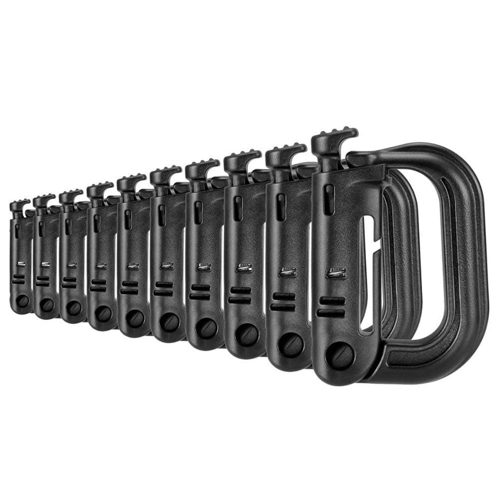 Tactical D-Ring Grimlock Carabiners for Molle Gear