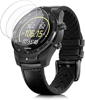 Universal Round Watch HD Screen Protector. Anti-Scratch, Anti-Fingerprint, Tempered Glass (39mm Diameter) (3 Pack)