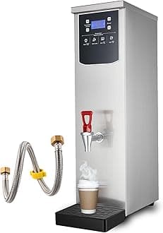 Hot Water Dispenser Commercial Hot Water Boiler Large Capacity Electric Water Pot, 50L/13Gal Hot Water per Hour, Stainless Steel, 1600W Fast Heating for Tea Coffee Restaurant Hotel Office