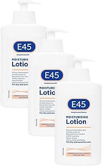 E45 Moisturising Lotion 500 ml - Dermatological Body Moisturiser Lotion - Body Lotion - Daily Moisturiser for Dry Skin & Sensitive Skin – Long-Lasting Hydration Protect from Dryness, Reduce Redness