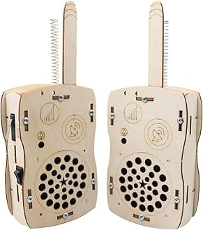 STEM Toys for Kids DIY Walkie Talkies for Kids Age 8-14, Build Your Own Walkie Talkies STEM Kits, Electronic Circuits Projects Christmas Birthday Gifts