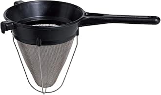 Bourgeat Professional Bouillon Strainer/Chinois with Exoglass Handle and Fine Steel Mesh Sieve