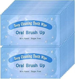 100pcs Disposable Textured Deep Cleaning Teeth Wipes Finger Brush Oral Brush Clean Wipes