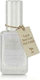 Base Coat and Top Coat 2 in 1 Nail Polish, Dip Powder & Polygel Base activator, Long Lasting Clear Nail Enamel, Nail Polish Strengthener - (0.43 FL oz)