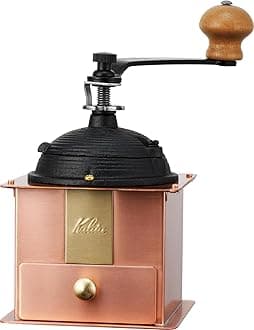 Carita Kalita Copper Hand Grinder Manual Cu-1#42084 Antique Coffee Grinder with Lid